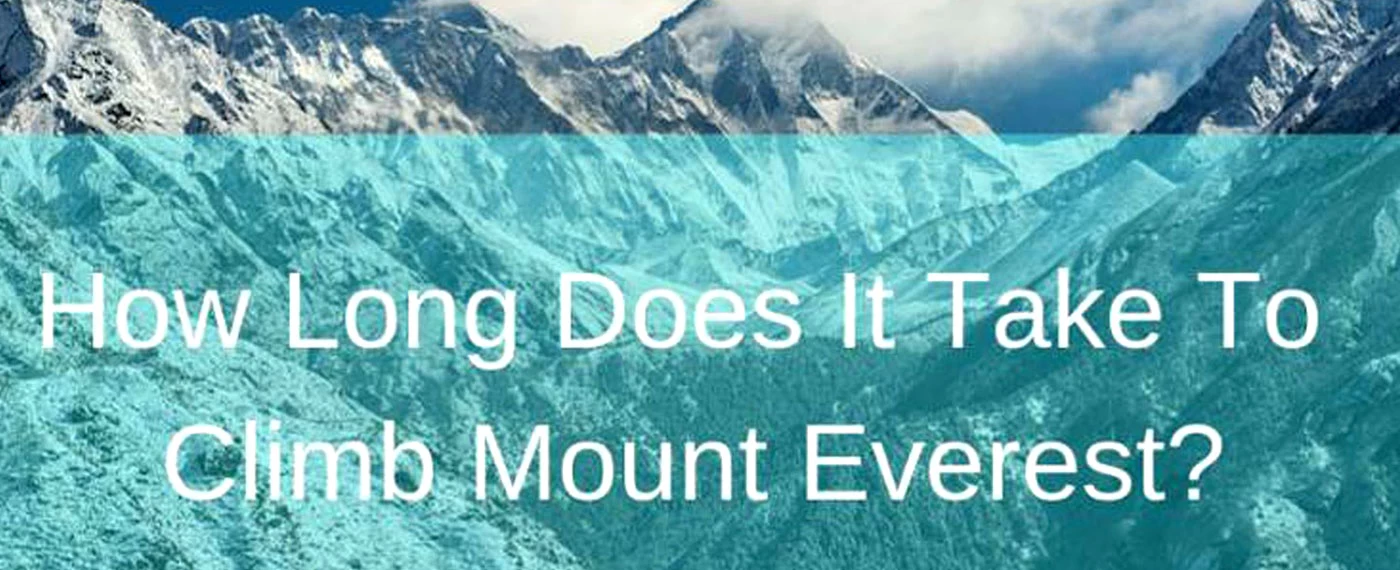How Long Does It Take To Climb Mount Everest?