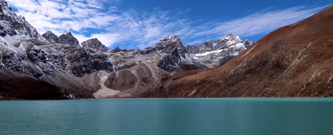 Gokyo Lake with Mountain Panorama