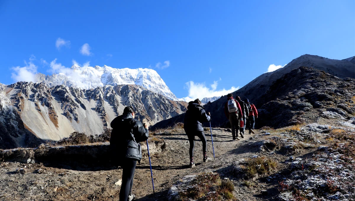 Heading to Tserko Ri View Point