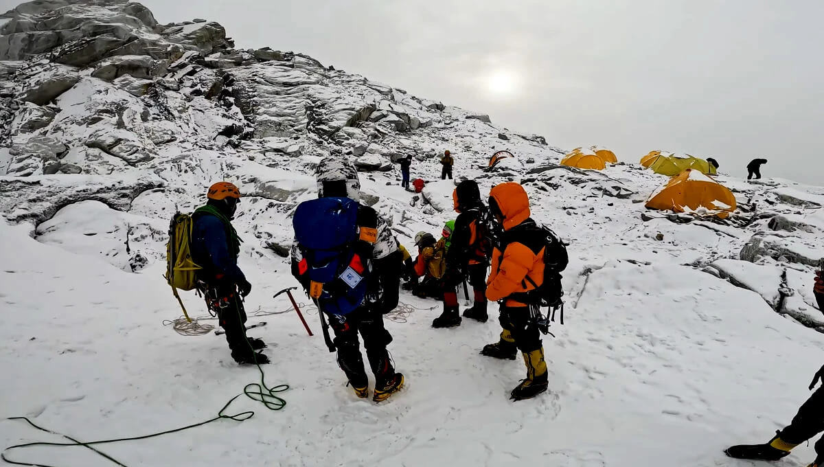 High Camp Lobuche Peak Climbing