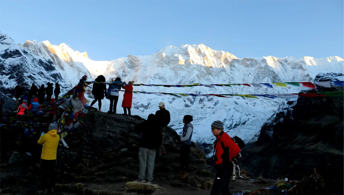 Sunrise at Annapurna Base Camp