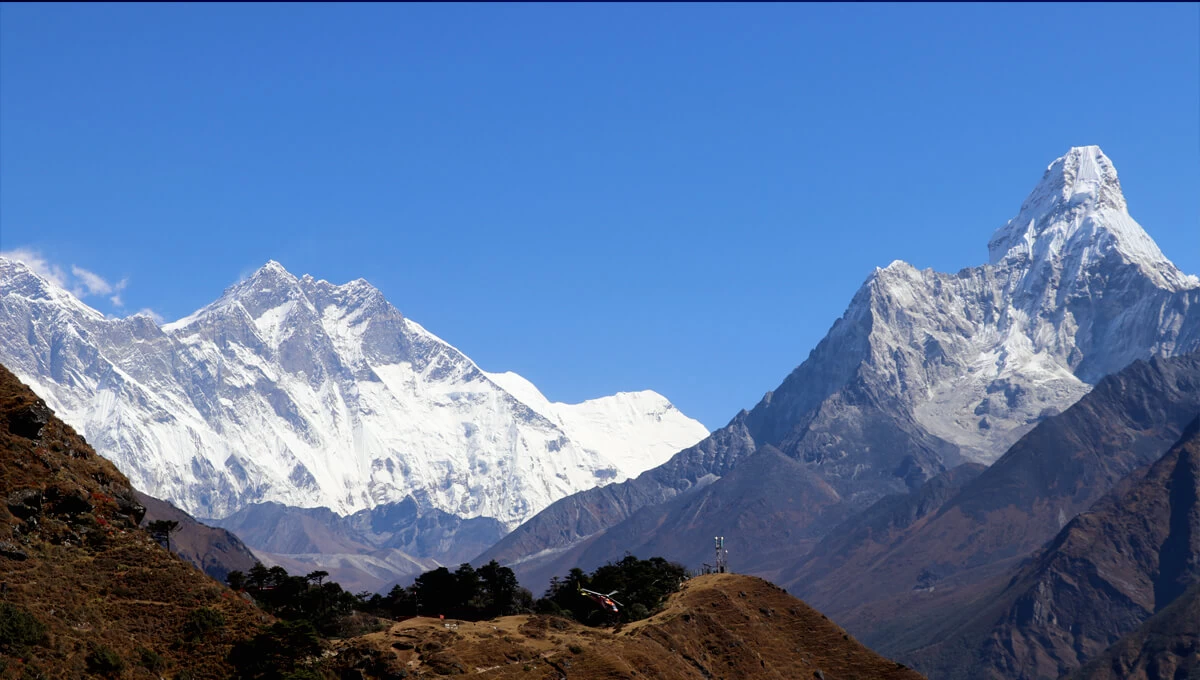 View from Hotel Everest View Syangboche
